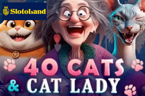 40 Cats And Cat Lady